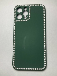 iPhone 12 Pro MAX funda Diamantes Verde