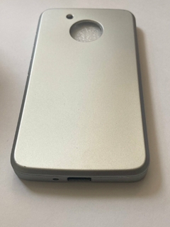 Moto G5 Funda Tpu Silicona Lisas colores Plateada