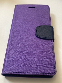 Moto G5 Plus Funda Libro violeta+azul