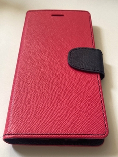 Moto G5 Plus Funda Libro Fucsia+Azul
