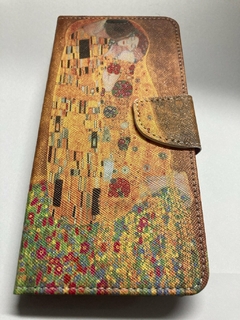 Moto G9 Play Funda libro Pintura marron