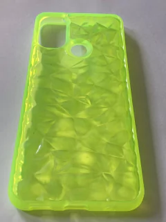 Moto E20 Funda diamante Amarilla