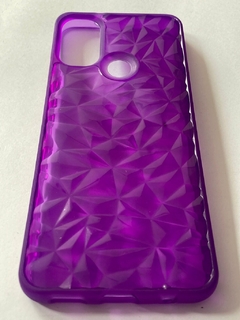 Moto E20 Funda Tpu diamante Violeta