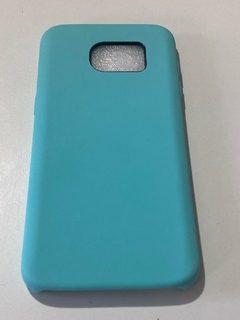 Sams S7 EDGE Funda Silicon case Aqua