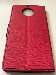 Moto G5s Plus Funda Libro FUCSIA +Negro - comprar online