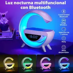 Parlante luces Led Cargador Inalambrico G Bluetooth - Tecnostreet785