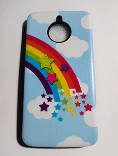 Moto E4 Plus Funda Ref Arcoiris