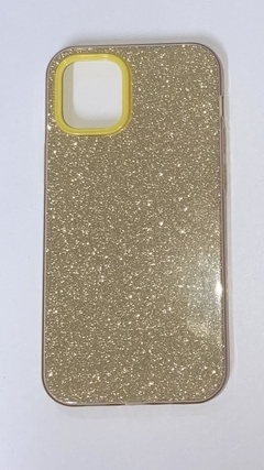 iPhone 12 Pro Max Funda Brillos Dorada - Tecnostreet785