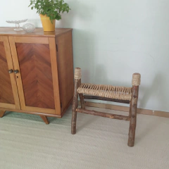 Banquinho Madeira e Milho CE - Sambaki Brasil