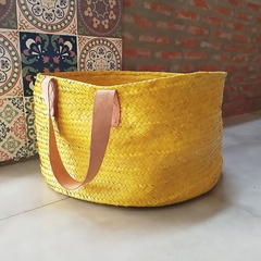 Cesto Amarelo Carnauba