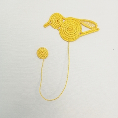 Marcador Pássaro Sisal Amarelo Ba na internet