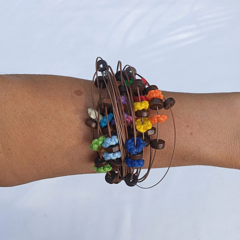 Pulseira Piaçava Frivolité BA