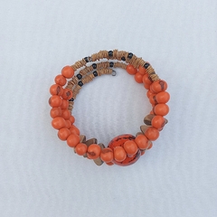 Pulseira Laranja Sementes AM - Sambaki Brasil