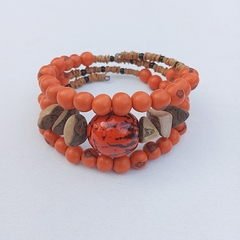 Pulseira Laranja Sementes AM - comprar online