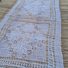 Caminho De Mesa Filé Branco 80Cm - comprar online