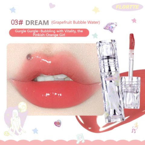 Imagen de FLORTTE - Girl's World Non-Stick Cup Lip Lacquer 2.6g