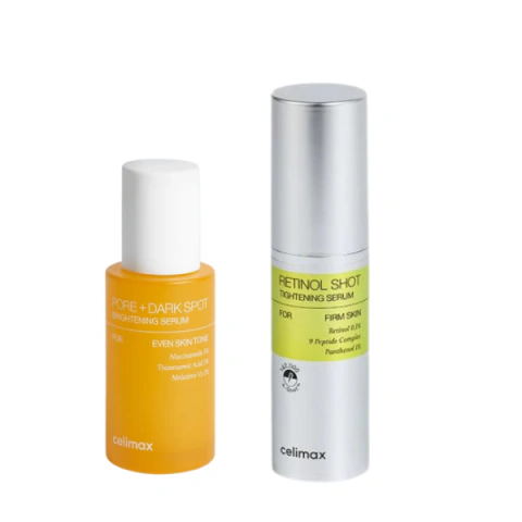 Dúo Set Celimax reafirmante + manchas serum
