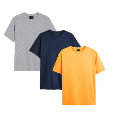 Remera Lisa Calidad Premium x3