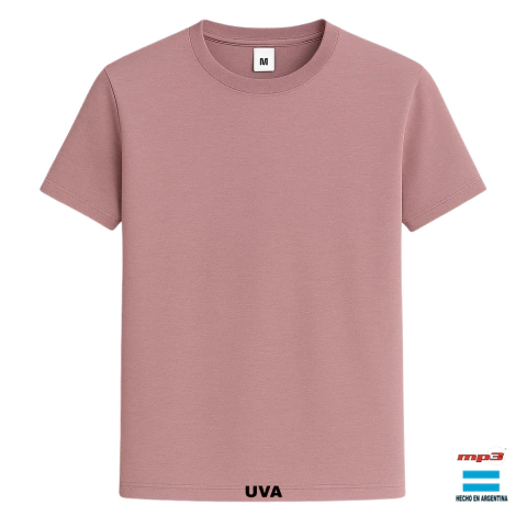 Remera Manga Corta de Ribb de Algodon Uva - comprar online