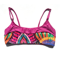 TOP BIKINI FUCSIA CON ALTIPLANO