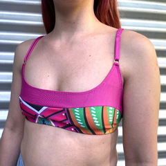 TOP BIKINI FUCSIA CON ALTIPLANO en internet