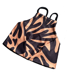 TOP CORAL PRINT REVERSIBLE