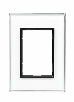 Tapa Bauhaus 4 Mod Vidrio Blanco - Bauhaus en internet