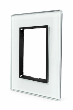 Tapa Bauhaus 4 Mod Vidrio Blanco - Bauhaus - Electricidad MAVA