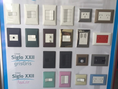 Llave Cambre Siglo Xxii 3 Teclas Puntos Gris Tapa Aluminio - comprar online