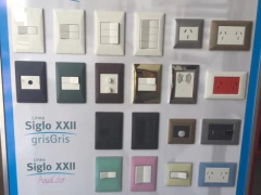 Llave Punto Doble Y Toma Cambre Siglo Xxii Gris 22 Completo en internet