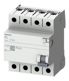 Disyuntor Diferencial Siemens 4x40a Tetrapolar 30ma 5sv5