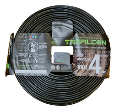 Cable Unipolar Cobre Trefilcon Normalizado 4mm Rollo 100m Color Negro