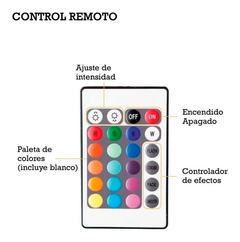 Imagen de Controladora Rgb Control Remoto 12v P Led 5050 3528 24teclas