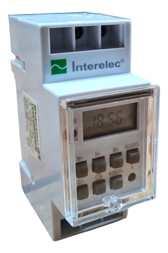 Timer Programable Interelec Digital Riel Din Grow Piletas - comprar online
