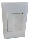 Llave Cambre Siglo Xxii 22 Doble Interruptor + Combinacion
