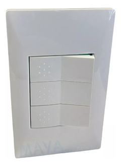 Llave Cambre Siglo Xxii 22 Doble Interruptor + Combinacion