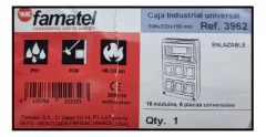 Tablero Industrial Para 6 Tomas 16 Modulos Din Pvc Famatel en internet