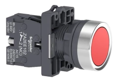 Pulsador Rasante Rojo D 22mm C/1nc Schneider Xa2ea42