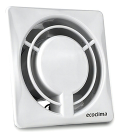Extractor De Baño Ecoclima 18x18 Cm Blanco 6