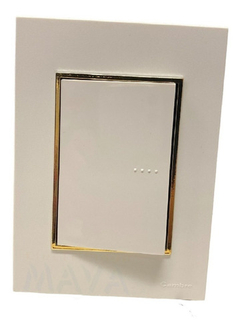 Llave Cambre Bauhaus Punto Teclon Oro Y Blanco