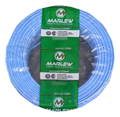 Cable Libre De Halogenos 2,5 Celeste 100m Clase5 Iram Marlew