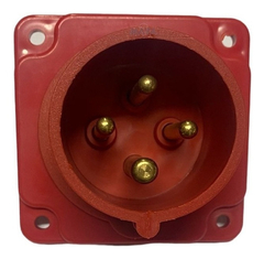 Toma Base Macho Industrial 4x16a 3 Polos + Tierra Famatel