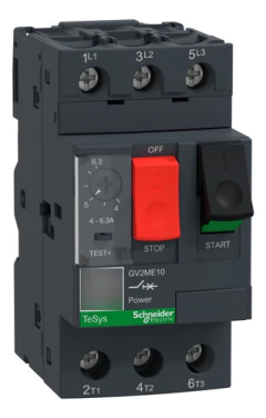 Guardamotor Trifasico Schneider 4-6,3a Gv2me10