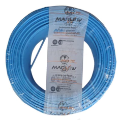 Cable Unipolar 1x4mm Celeste 100m Clase 5 Iram Marlew