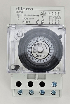 Temporizador Timer Programable Mecanico Diletta 3 Modulos - comprar online