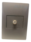 Llave Toma Tv Cambre Siglo Xxii Gris 22 Completo