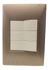 Llave Cambre Siglo Xxii Tecla Punto Triple Blanco Champagne