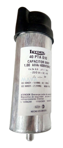 Capacitor Trifasico 1 Kvar 3x400v Correccion Factor Potencia