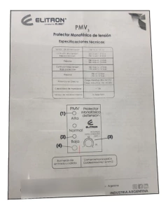 Protector Tension Monofasico Riel Din 30a Elitron Elibet en internet