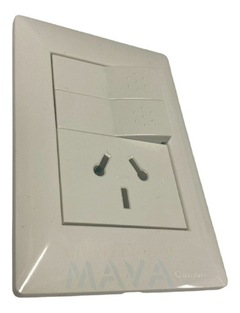 Llave Cambre Siglo Xxii 22 Tecla Doble Y Toma Tapa